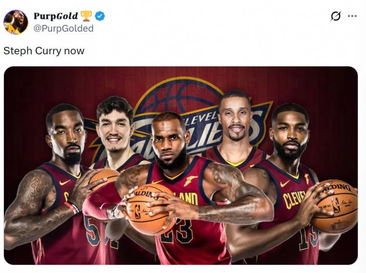 NBA直播-2018骑士五人组詹姆斯/JR/奥斯曼/希尔/TT！湖媒：这就是库里现状